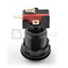 Arcade Push Button 3,3 cm - schwarz mit weißer Hintergrundbeleuchtung