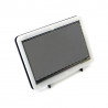 Kapazitiver 7-Zoll-TFT-LCD-Touchscreen, 1024 x 600 Pixel HDMI + USB für Raspberry Pi 2 / B + + Schwarz-Weiß-Gehäuse