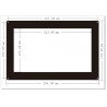 10,1'' 1024x600px TFT LCD kapazitiver Touchscreen für Raspberry Pi 3/2 / B++ Gehäuse