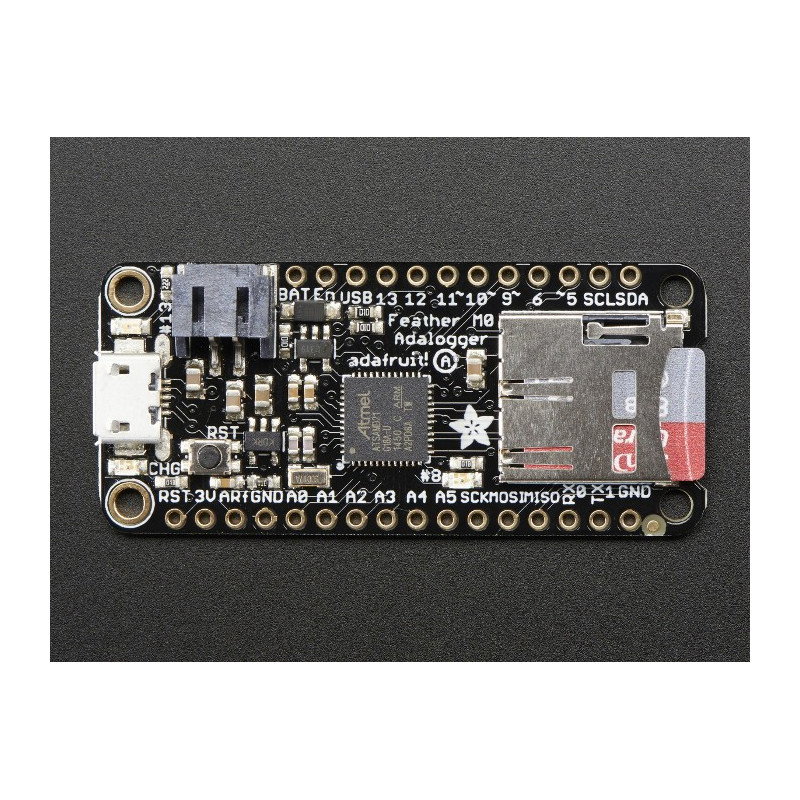 Adafruit Feather M0 Adalogger mit einem microSD-Lesegerät - kompatibel mit Arduino