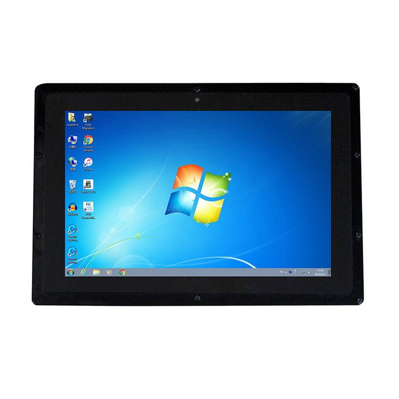 Kapazitiver IPS-LCD-Touchscreen 10,1 '' 1280x800px HDMI + USB für Raspberry Pi 3/2 / B + + schwarzes Gehäuse