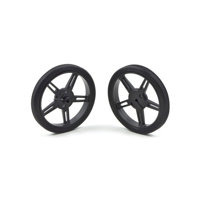 Pololu 60 x 8 mm schwarze Räder - ein Paar