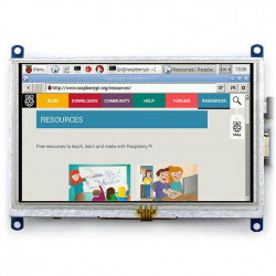 Resistiver Touchscreen LCD TFT 5 '' 800x480px HDMI + USB Rev. 2.1 für RaspberryPi 3/2/B+
