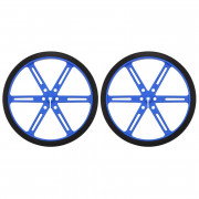 Pololu 90x10mm Räder - blau