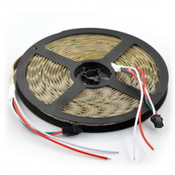 RGBW LED-Streifen SK6812 - digital, adressiert - IP65 30 LED/m, 9W/m, 5V - 5m