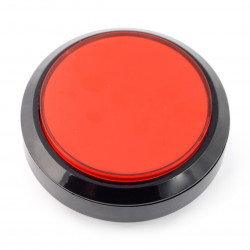 Druckknopf 10cm - rot - flach