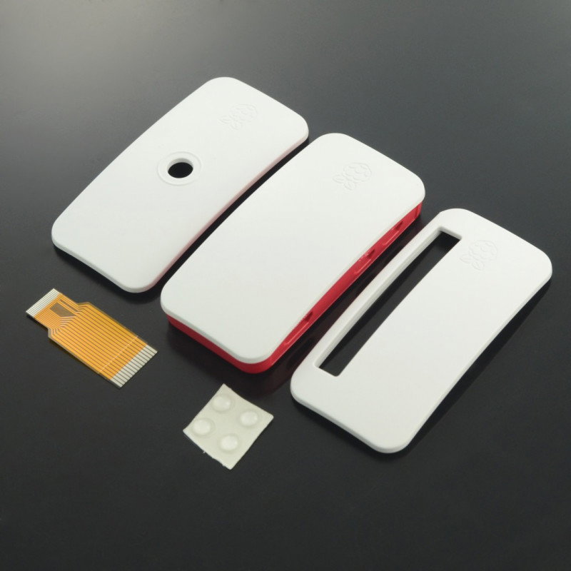 Offizielles Raspberry Pi Zero Gehäuse – rot und weiß
