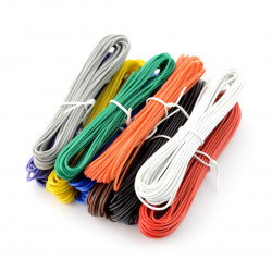 Satz PVC-Drahtkabel - Velleman K / MOWM - 10 Farben - 60 m