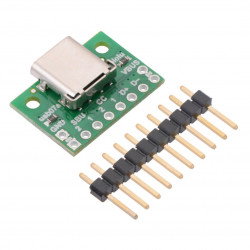 USB 2.0 Typ C - Stecker für das Steckbrett - Pololu