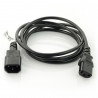 Netzkabelverlängerung IEC 320 C13 - C14 1,8m VDE - schwarz