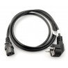 Netzkabel CEE 7/7 - IEC 320 C13 1,8 m VDE gerade - schwarz