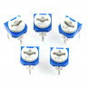 Einbaupotentiometer, liegend, 10kΩ - 5St.