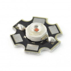 1 W IR Power LED Star - Infrarot 940 nm mit Kühlkörper