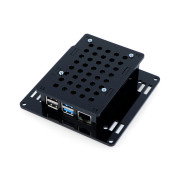 Raspberry Pi Model 4B Vesa v2 Gehäuse zur Montage am Monitor - schwarz