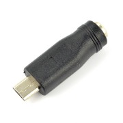 Adapter 5,5 / 2,1 mm Buchse - MicroUSB-Stecker