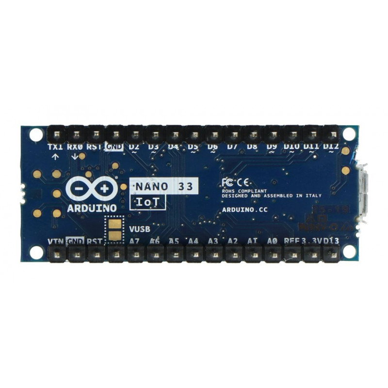 Arduino Nano 33 IoT mit Anschlüssen