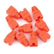 Zugentlastung für RJ45 8P8C Kabel - rot - 10St
