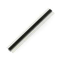 1x40 gerader Goldpin-Stecker