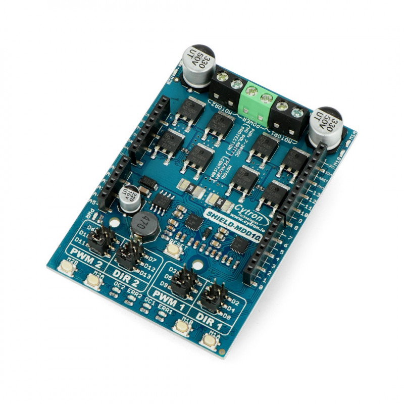 Cytron Shield-MDD10 - 2-Kanal-DC-Motortreiber 7V-30V / 10A - Shield für Arduino_