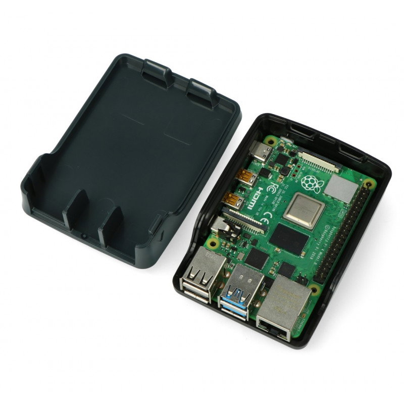 Offizielles Raspberry Pi Model 4B Gehäuse – rot und weiß