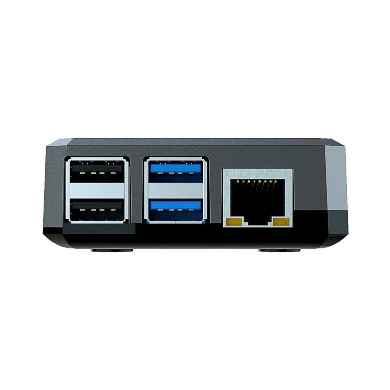 Aluminiumgehäuse für Raspberry Pi 4B - Argon Neo - grau