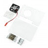Gehäuse für Raspberry Pi Modell 4B / 3B + / 3B / 2B offen mit Lüfter - transparent