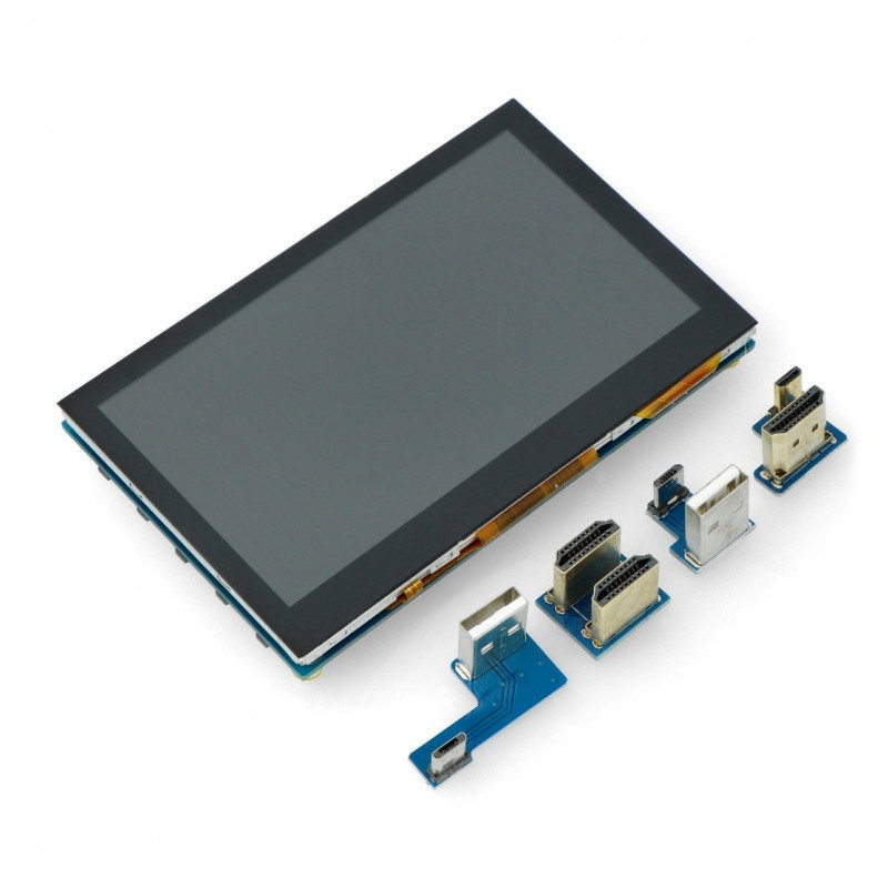 Waveshare B Touchscreen, kapazitives LCD 4,3 '' IPS 800x480px HDMI + USB für Raspberry Pi 4B / 3B / 3B + Zero