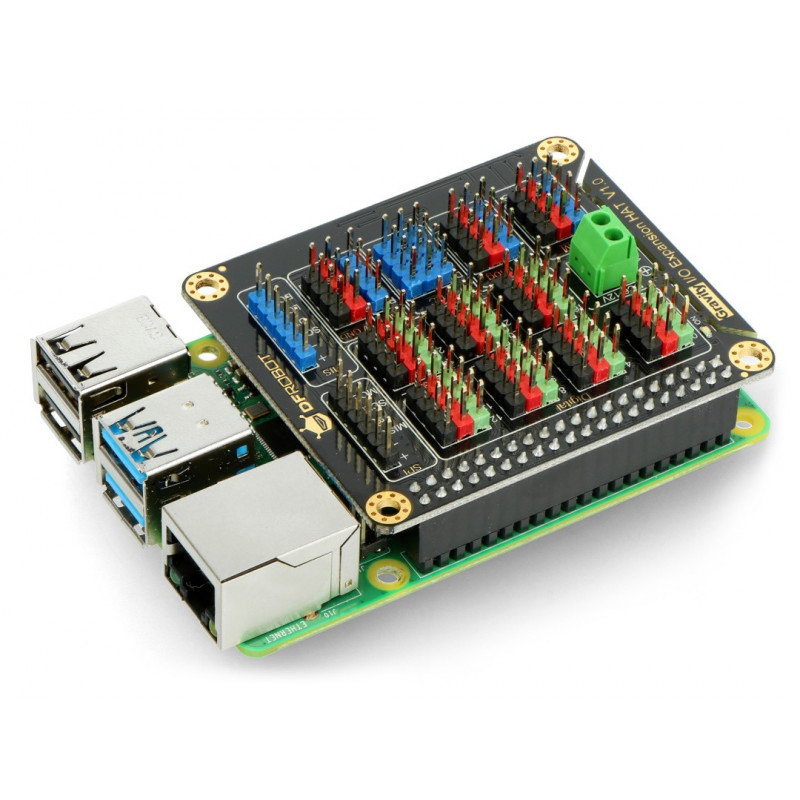 IO Expansion HAT - Pins Expander für Raspberry Pi 4B / 3B + / 3B / 2B