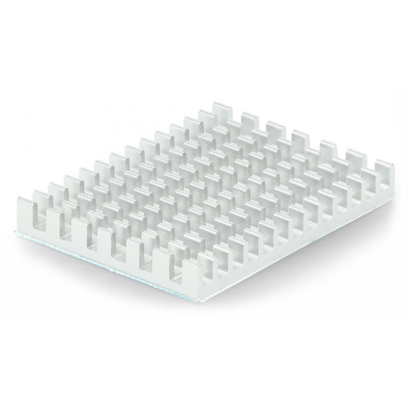 Kühlkörper 40x30x5mm für Raspberry Pi 4 mit Wärmeleitband - Silber