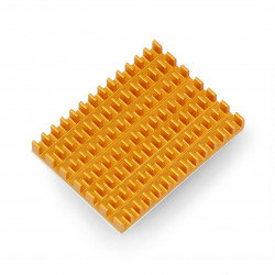 Kühlkörper 40x30x5mm für Raspberry Pi 4 mit Wärmeleitband - Gold