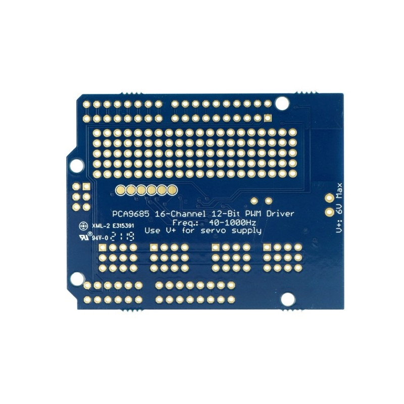 16-Kanal, 12-Bit PWM I2C Shield Servotreiber für