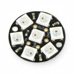 Adafruit NeoPixel Jewel - RGB-LED-Ring 7 x WS2812 5050