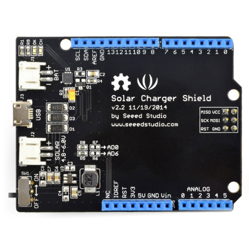 Solarladegerät Shield v2.2 - Schild für Arduino