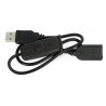 USB A - A Verlängerungskabel mit Ein-/Ausschalter, schwarz - 0,5 m