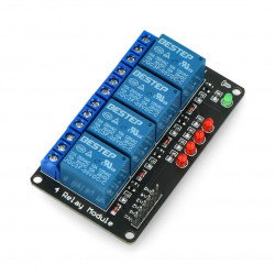 Relaismodul 4 Kanäle - 10A / 250VAC Kontakte - 5V Spule