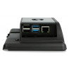 Gehäuse für Raspberry Pi 4B und 7 "Touchscreen - schwarz