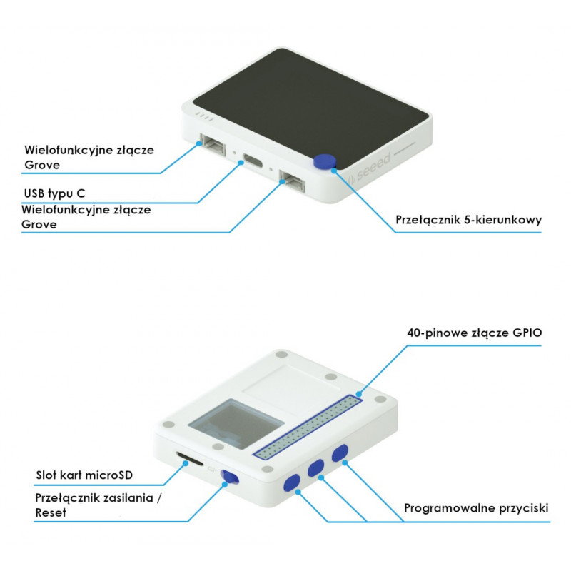 Wio-Terminal – ATSAMD51 – RTL8720DN WLAN Bluetooth – Seeedstudio 102991299