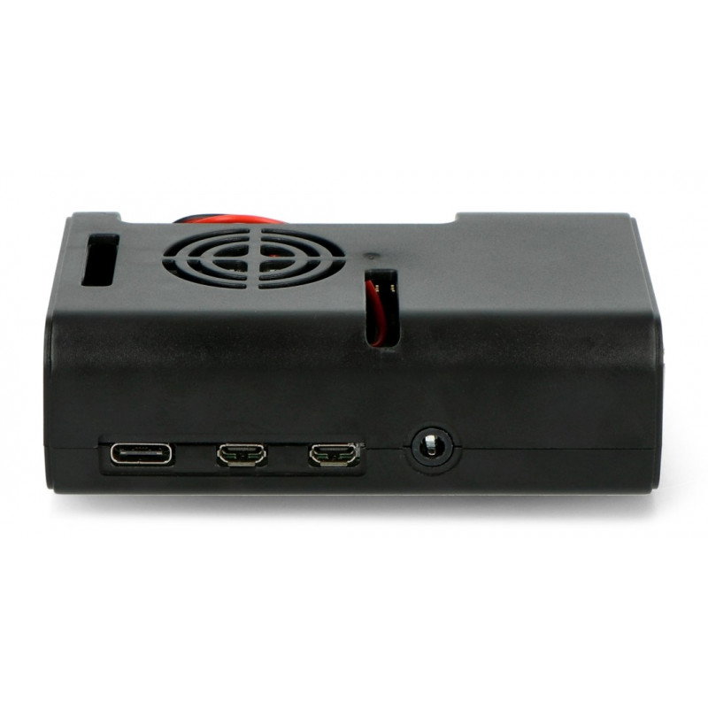 Gehäuse für Raspberry Pi 4 mit Lüfter - schwarz