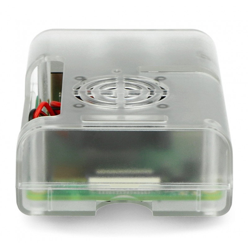 Gehäuse für Raspberry Pi 4B mit Lüfter - transparent
