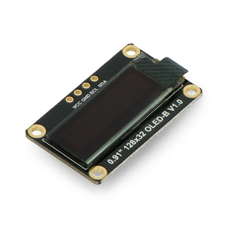 OLED-Display, monochrome Grafik 0,91 '' 128x32px I2C - DFRobot DFR0648