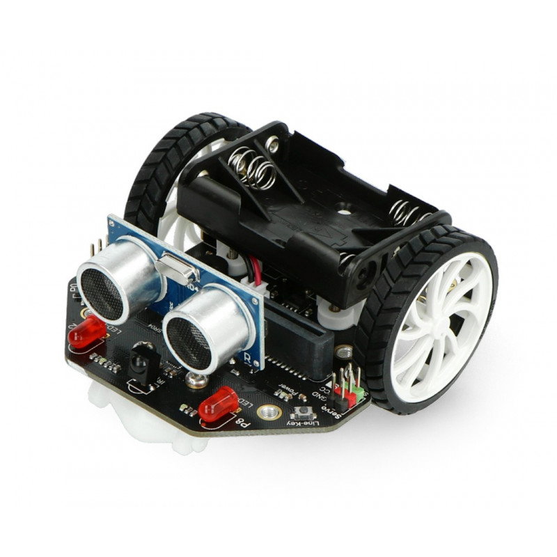 micro: Maqueen mit mechanischem Ladegerät - Roboterplattform für micro: bit - DFRobot ROB0156-L-1