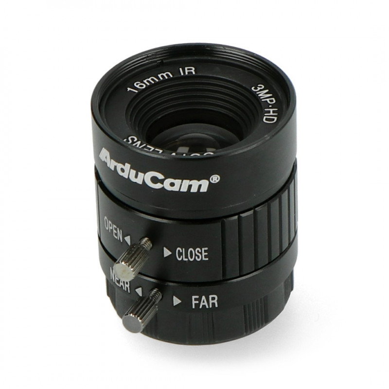 CS Mount 16 mm Objektiv mit manuellem Fokus – für Raspberry Pi Kamera – Arducam LN050