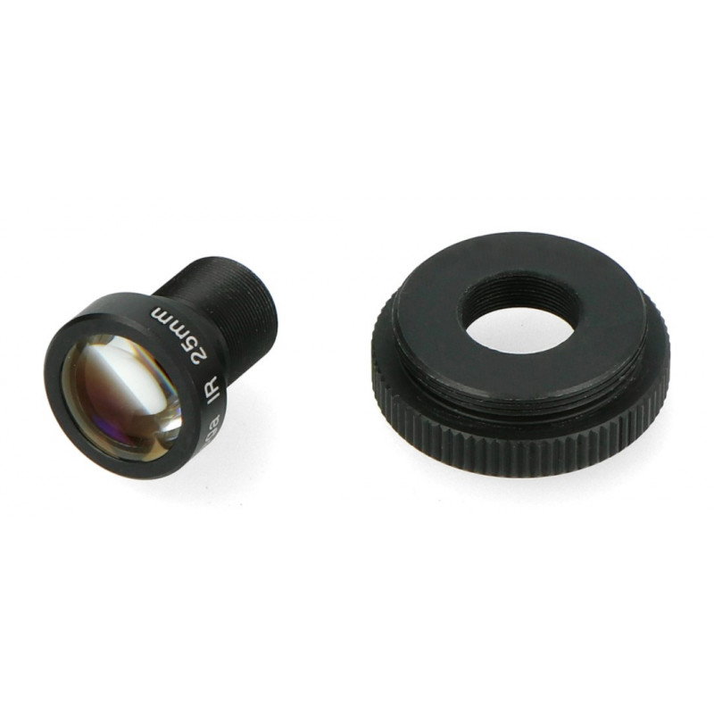 M12-Objektiv mit Adapter für Raspberry Pi HQ-Kamera - 25-mm-Teleobjektiv - ArduCam LN036