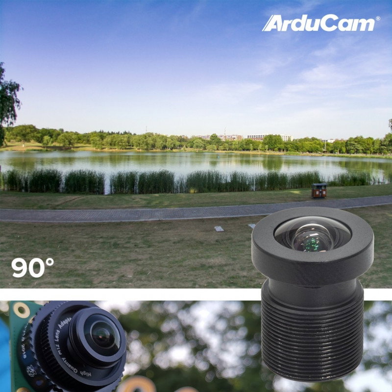Set aus M12 20° - 180° Objektiven für Raspberry Kamera + CS und C-CS Adapter - 5 Stk.