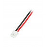 Gerader 2-poliger JST-Stecker, 2,0-mm-Raster mit einem Draht