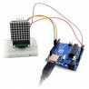 LED-Matrix 8x8 + Treiber MAX7219 - klein 32x32mm