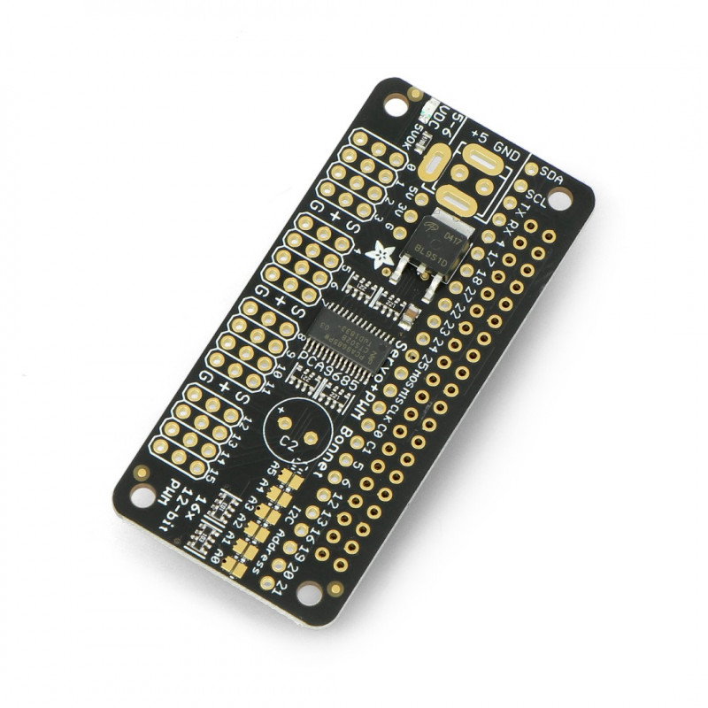 Adafruit 16-Kanal-PWM-I2C-Treiber – Servo Bonnet für Raspberry Pi