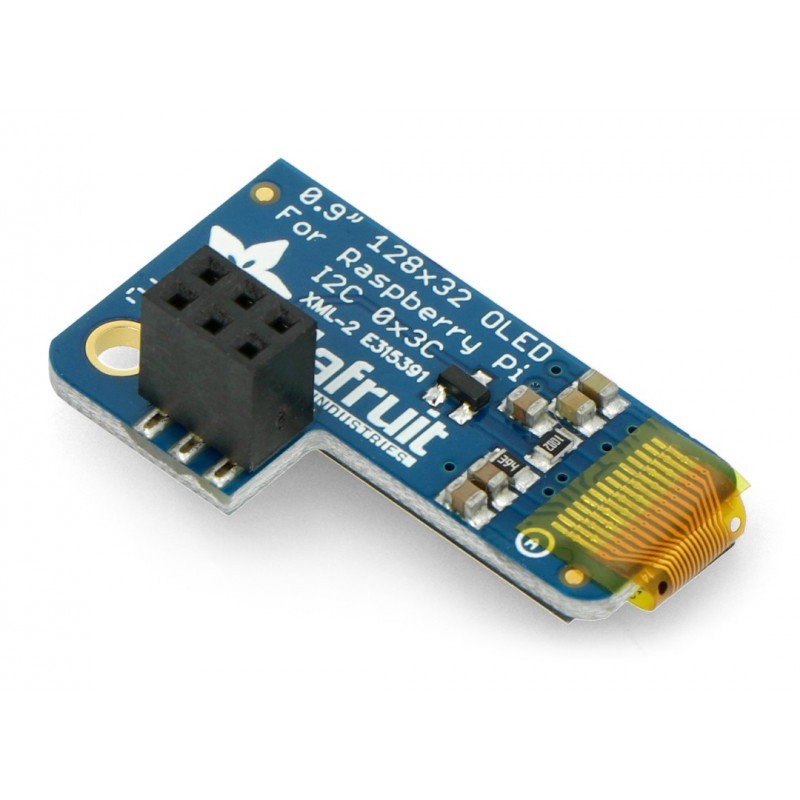 Adafruit PiOLED - OLED-Grafikdisplay 0,9 '' 128x32px I2C für Raspberry Pi