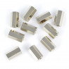 Abstandshalter Messing Silber - 10 mm - 10 Stk
