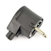 WT-20-2 Stecker – an eine geerdete Steckdose – schwarz